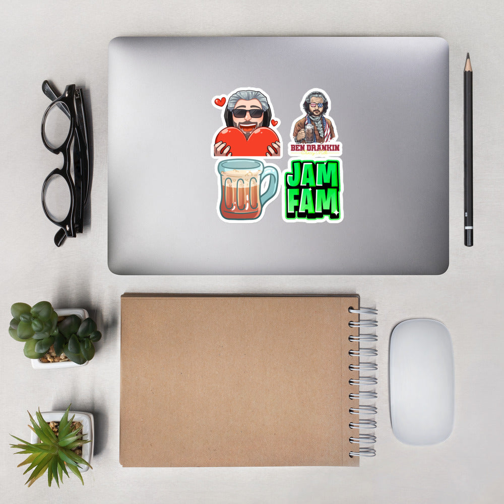 BenJammins' Emotes Set #1 - Large Bubble-free stickers